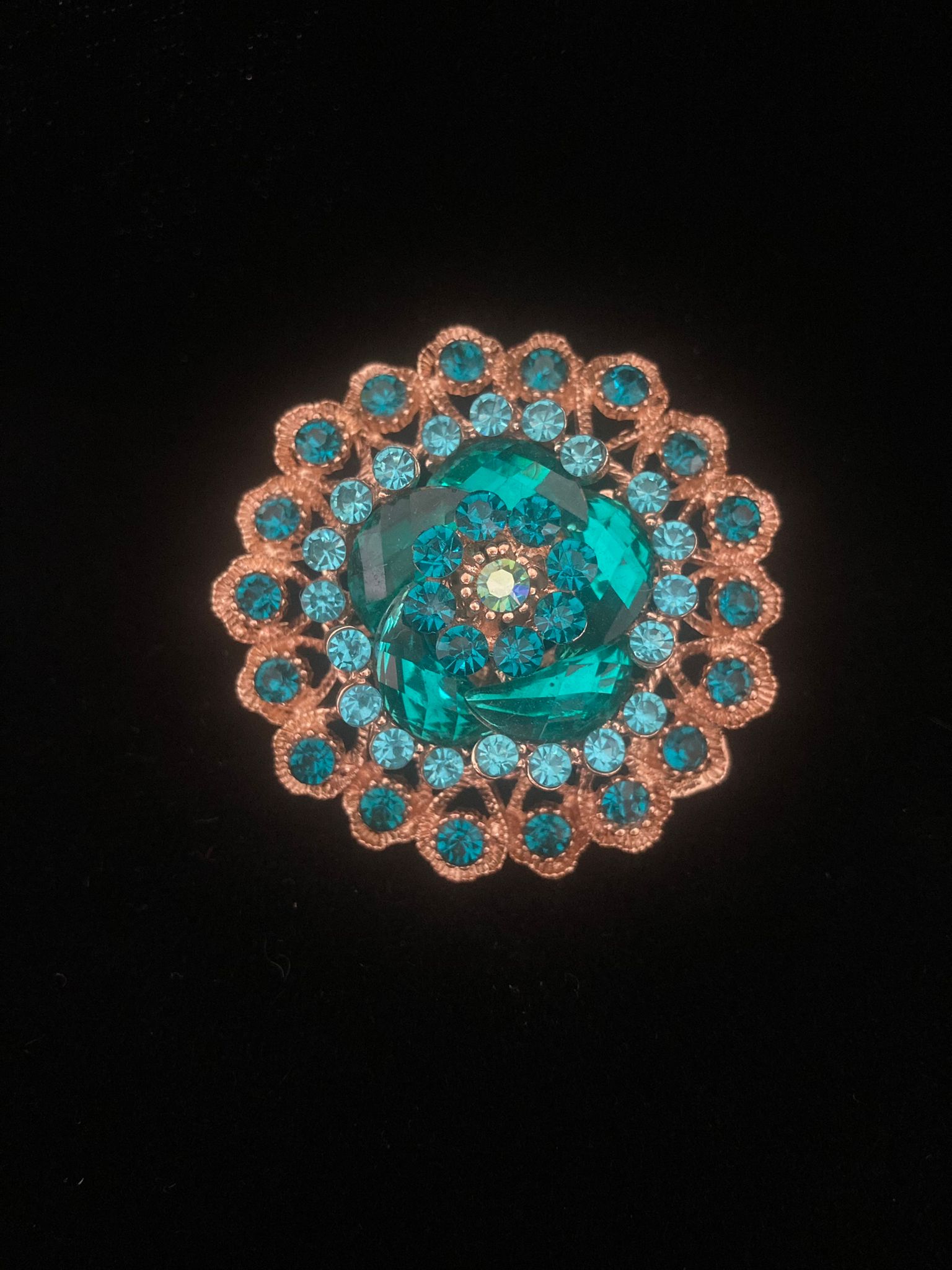 bague-strass-turquoise-dore