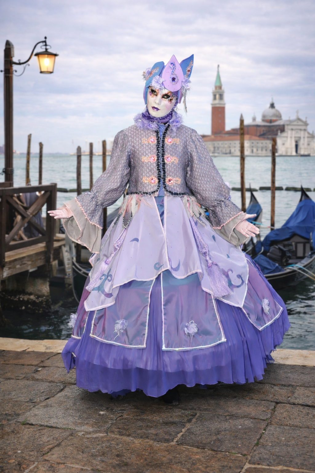 fairyland viola e rosa costume venitien