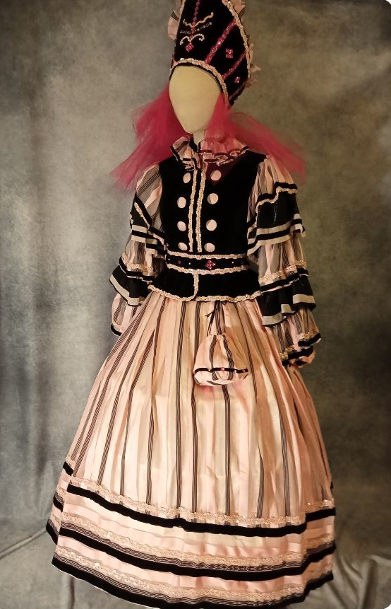 zucchero costume vénitien rose et noir