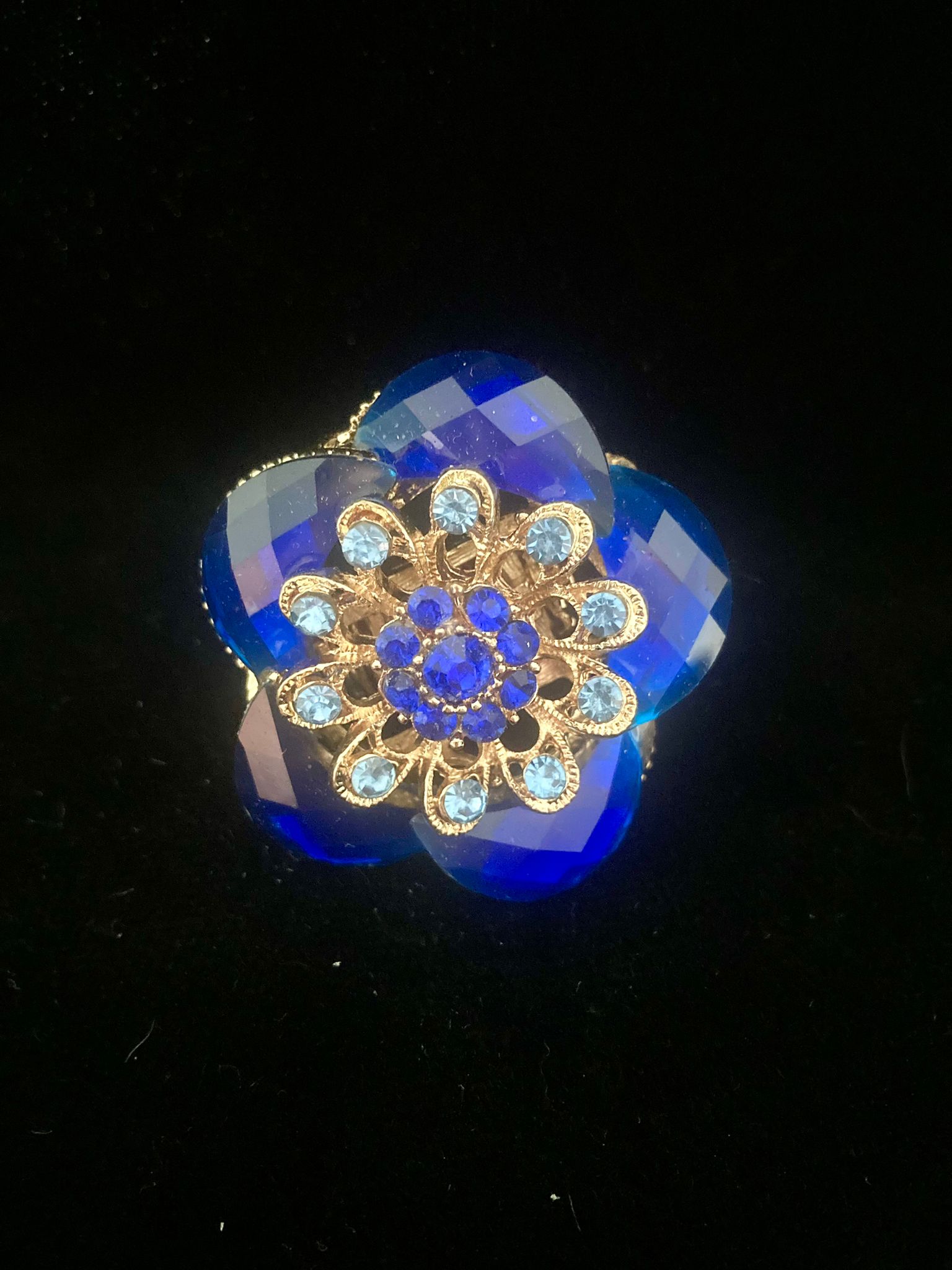 bague-strass-bleu-dore