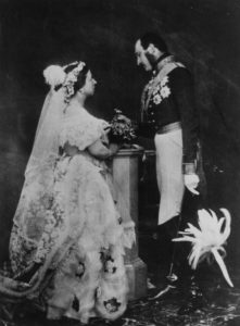 photo de mariage de la Reine victoria et du Prince Arbert