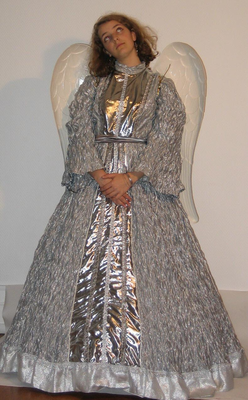 costume ange argent